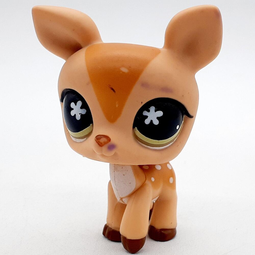 Littlest Pet Shop Brown Deer Reindeer Mini Figure Hasbro LPS Toy Collectible Pet